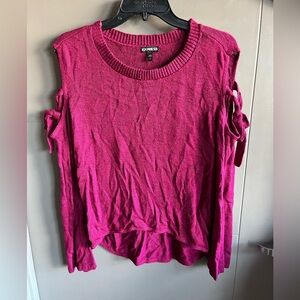 Express Fuchsia Knit Top